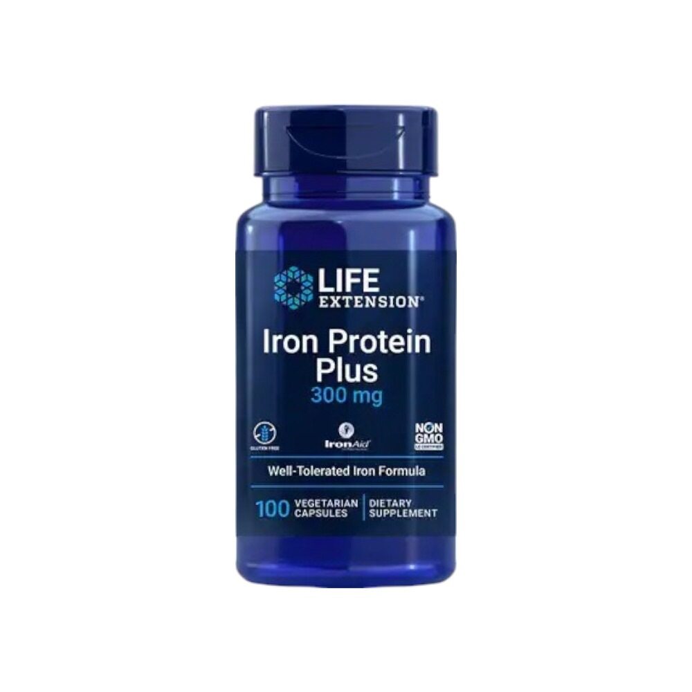 Life Extension Iron Protein Plus, 300mg 100 Vcaps