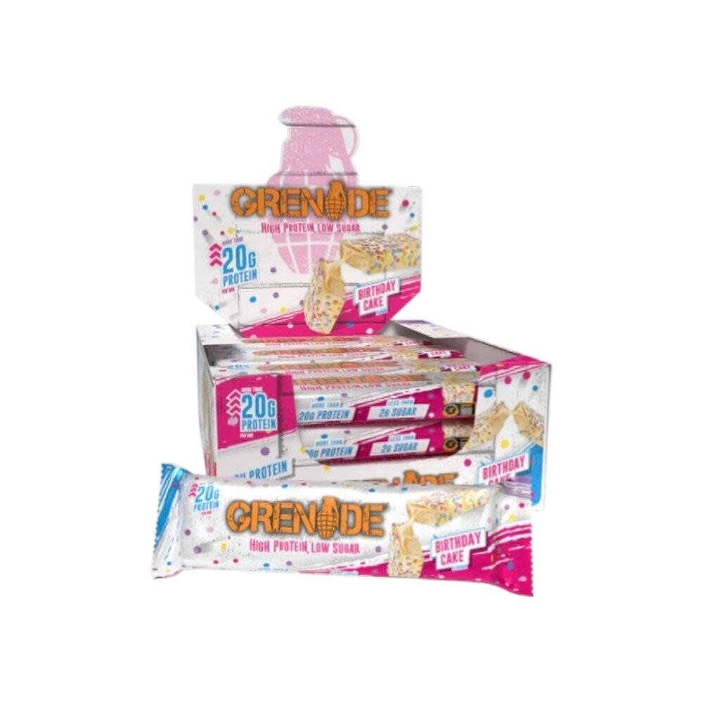 Grenade Protein Bars, Birthday Cake (EAN 5060221204613) 12 x 60g