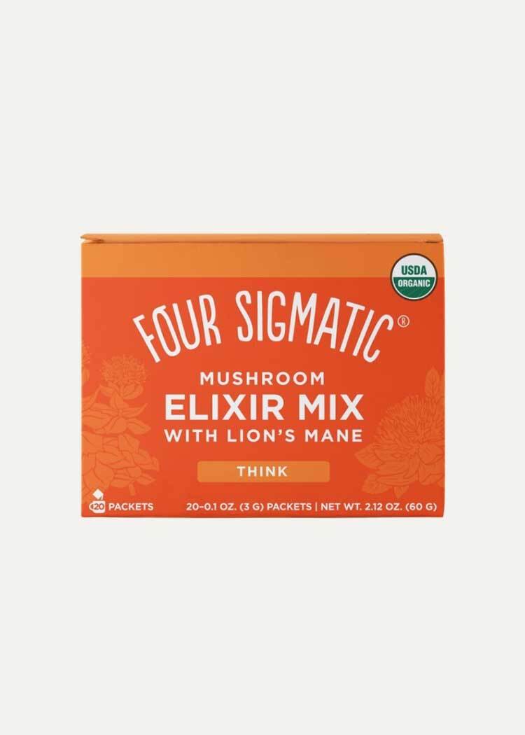 Four Sigmatic Organic Think Elixir with Lion's Mane Mushroom 20 Sachets