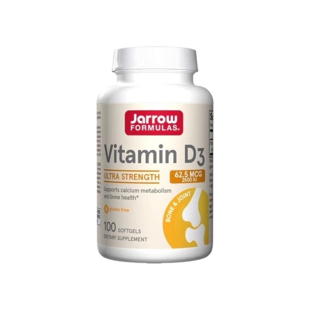 Jarrow Formulas Vitamin D3, 2500 IU 100 softgels