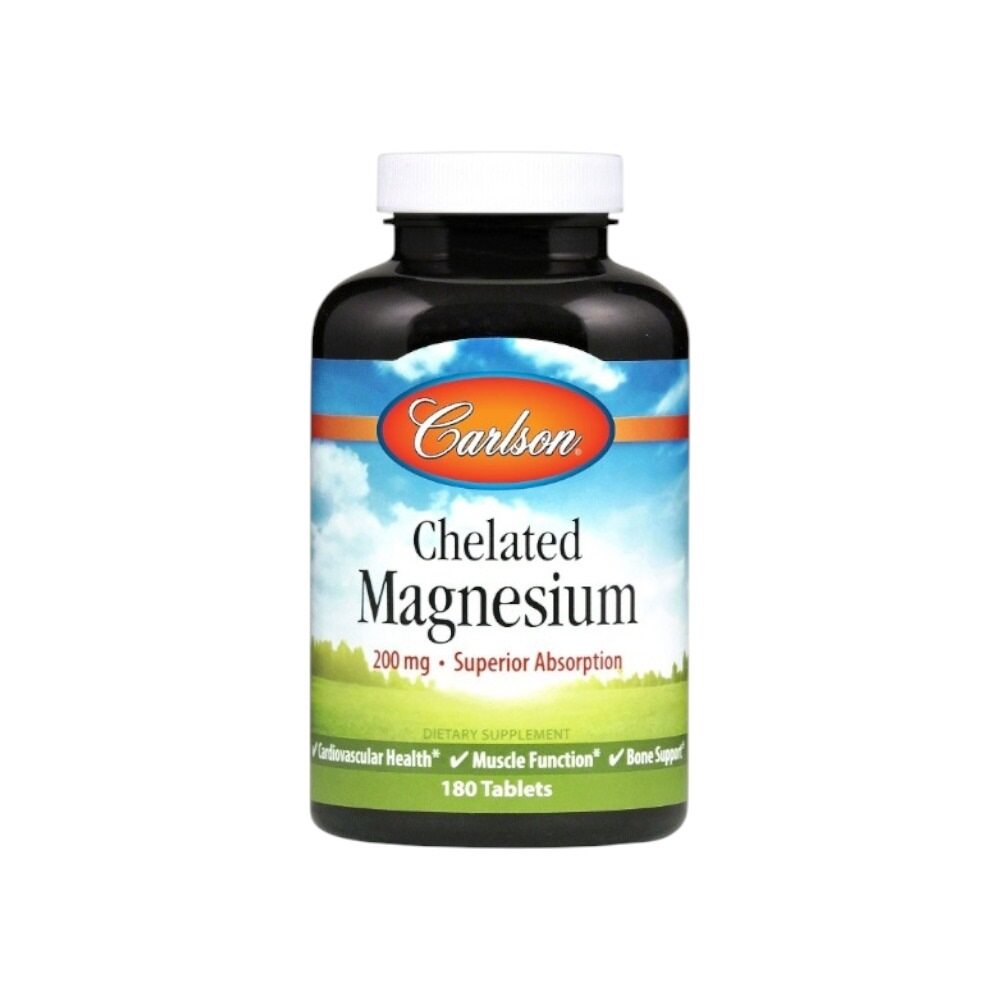 Carlson Labs Chelated Magnesium, 200mg 180 tablets