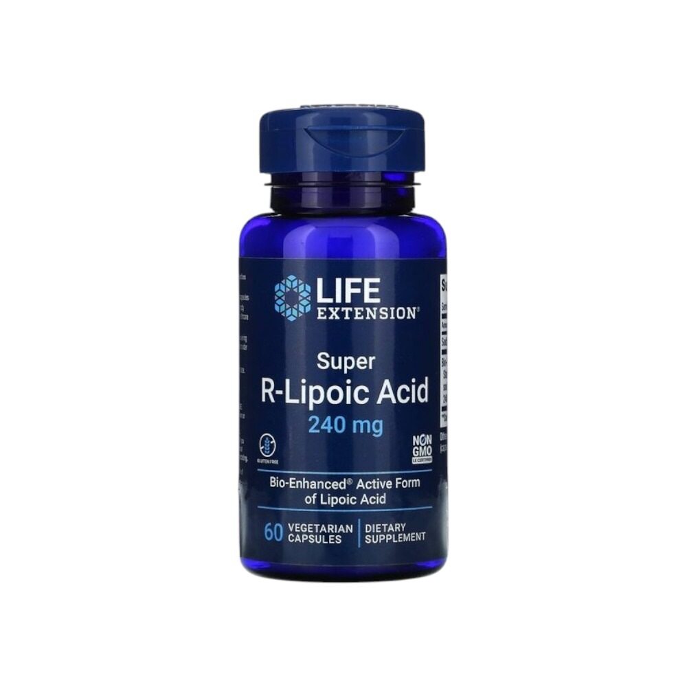 Life Extension Super R-Lipoic Acid, 240mg 60 Vcaps