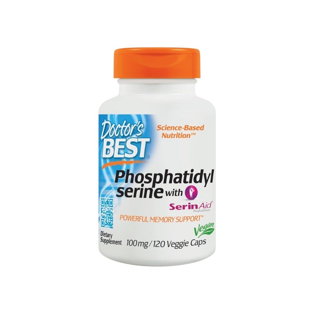 Doctor's Best Phosphatidylserine Serine with SerinAid, 100mg 120 vcaps