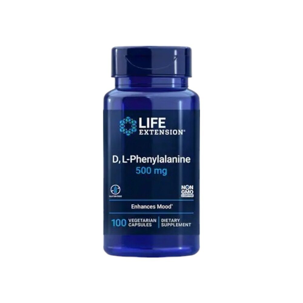 Life Extension D L-Phenylalanine, 500mg 100 Vcaps