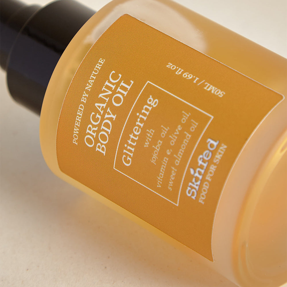 SKNFED Organic Glittering Body Oil 50ml