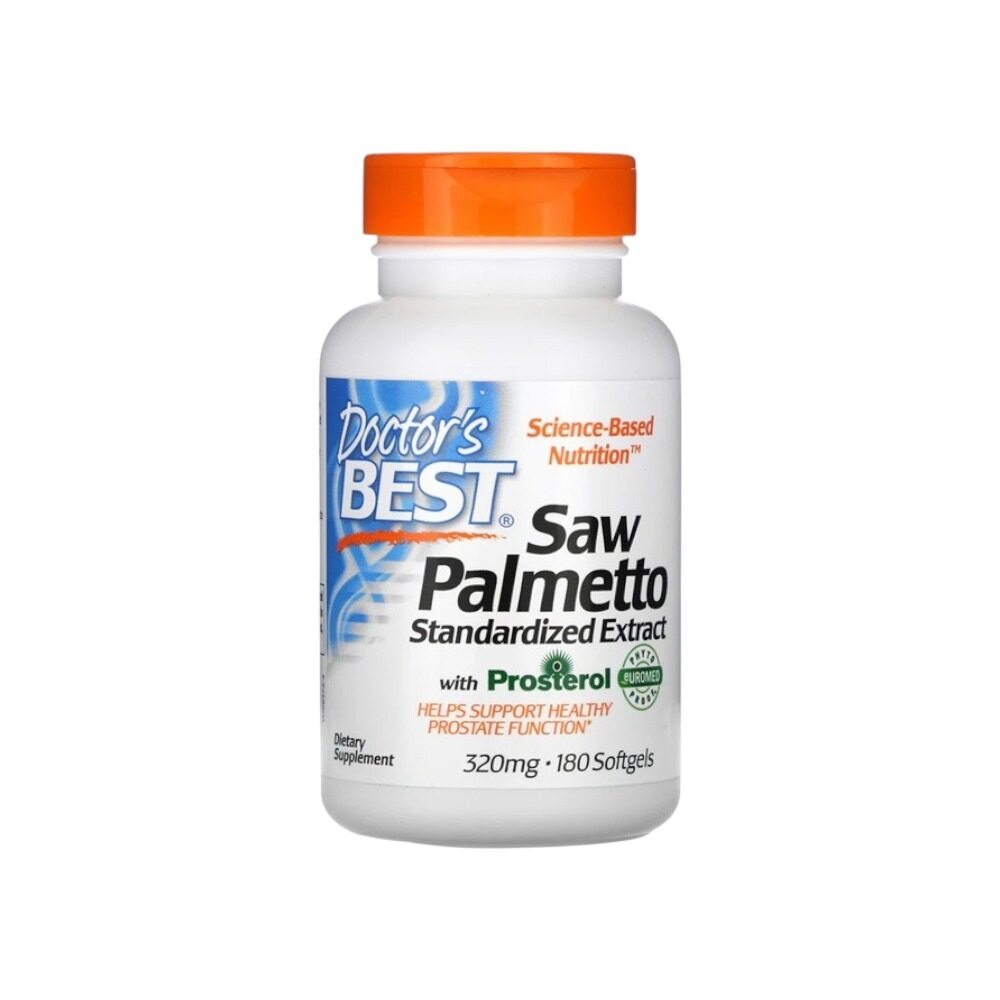 Doctor's Best Saw Palmetto Standardized Extract with Prosterol, 320mg 180 softgels