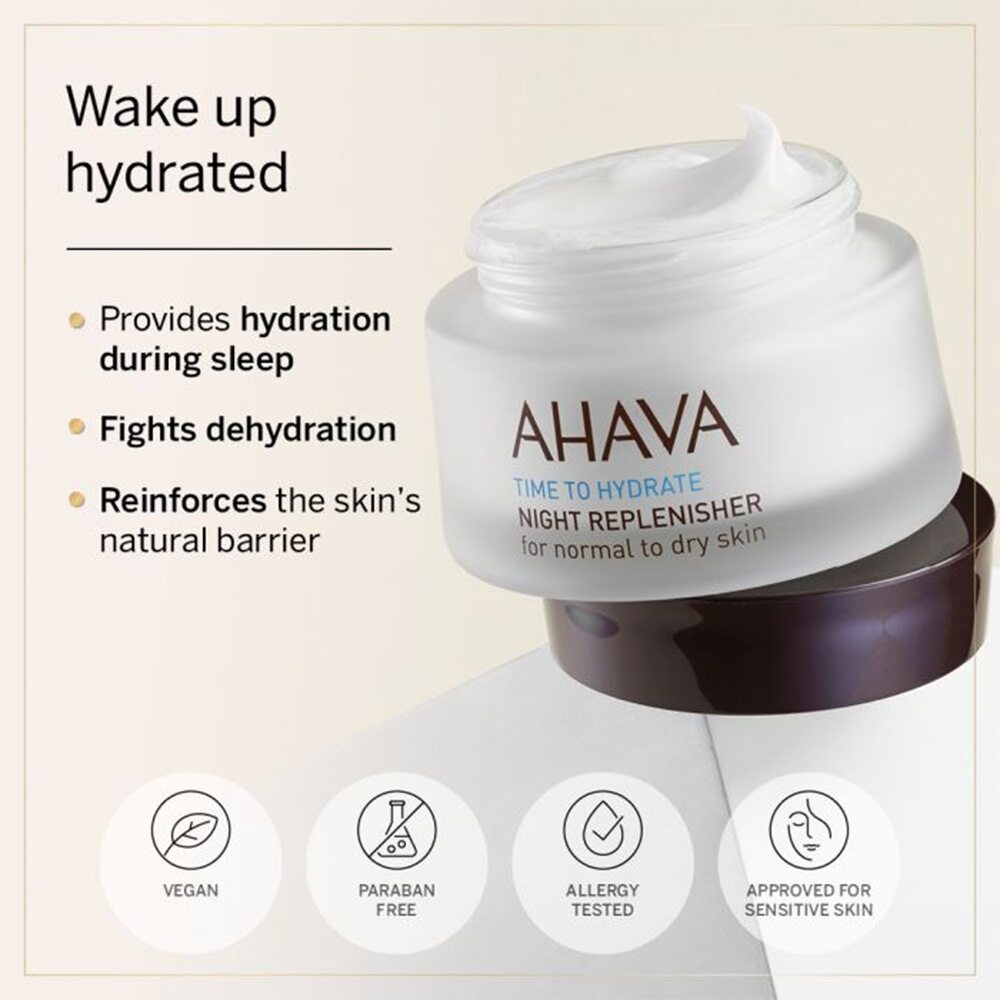 Ahava Time To Hydrate Night Replenisher 50ml - For Normal To Dry Skin