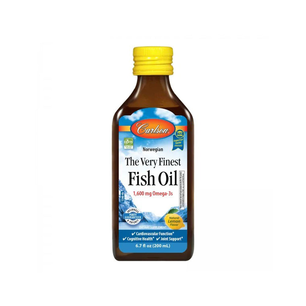 Carlson Labs Very Finest Fish Oil Lemon 200ML 1600MG