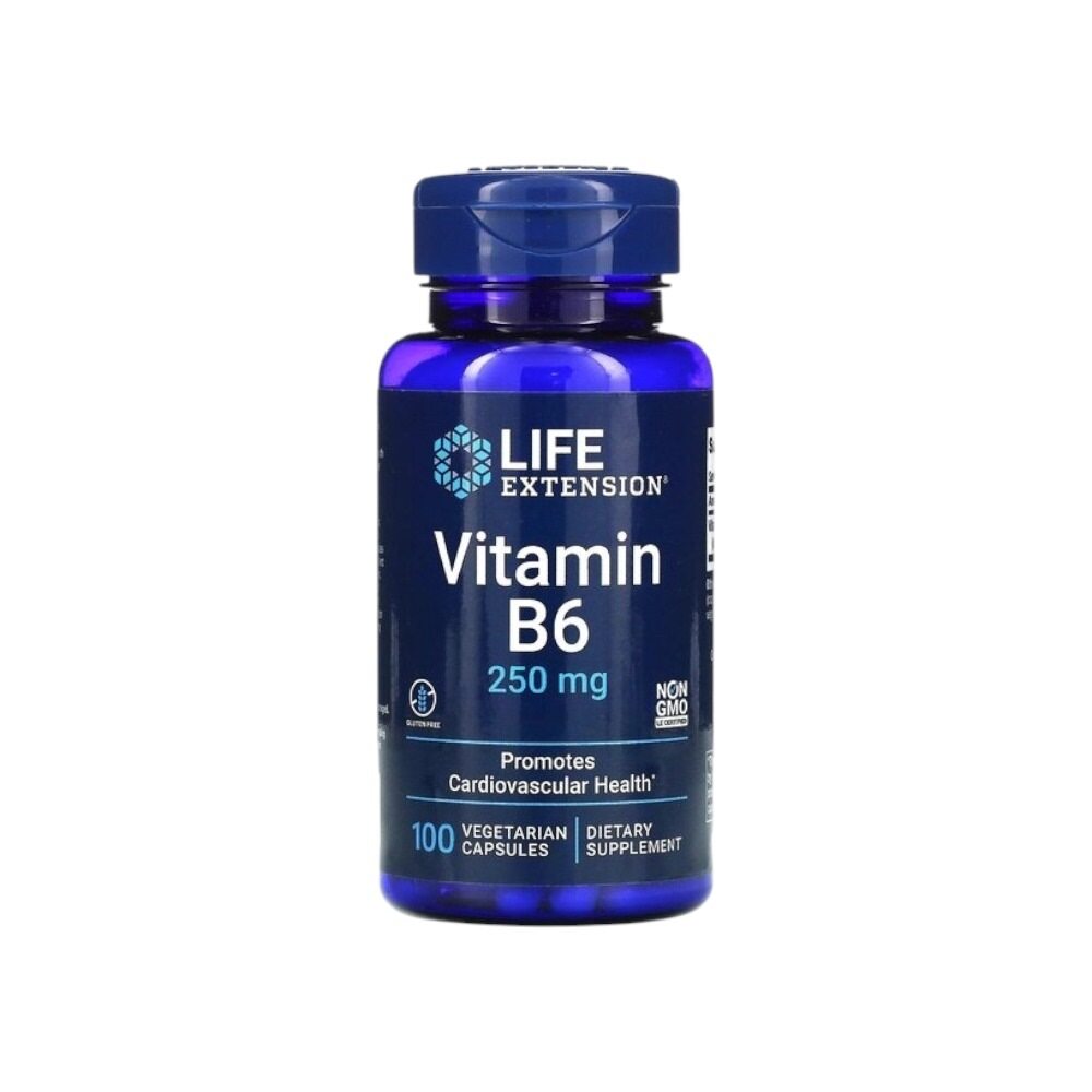 Life Extension Vitamin B6, 250mg 100 Vcaps