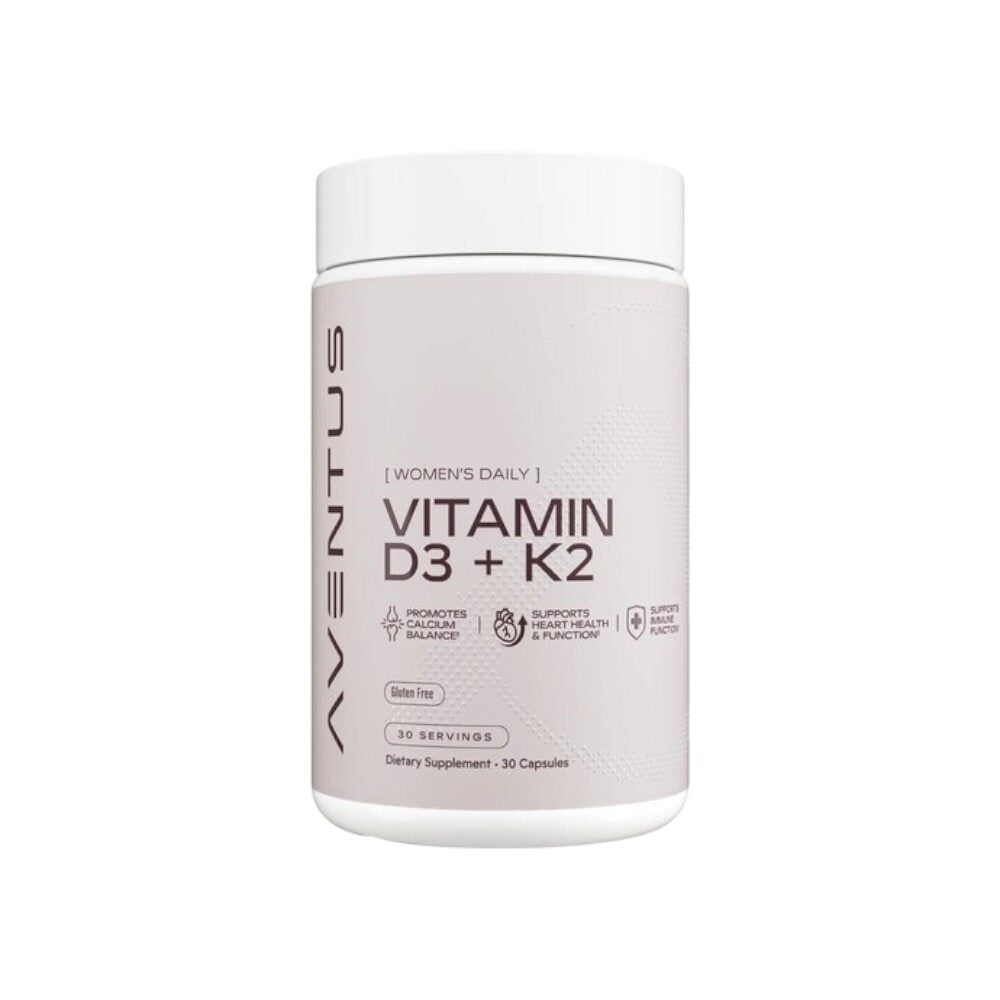 Aventus Supplements Vitamin D3 + K2 30 Caps
