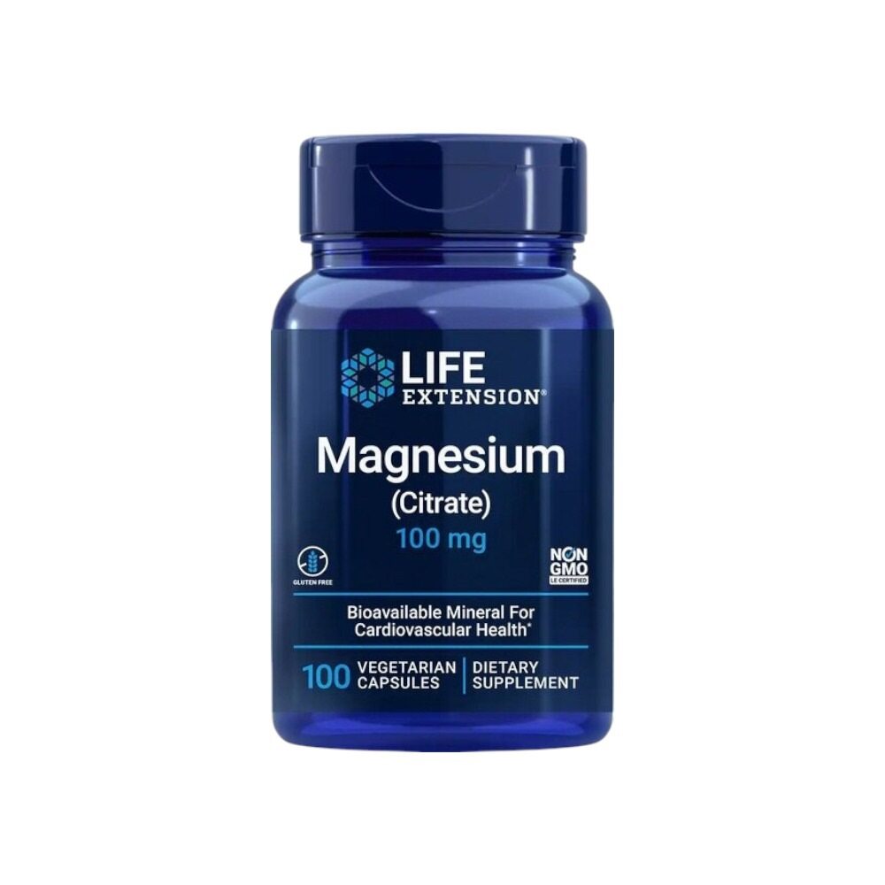 Life Extension Magnesium (Citrate), 100mg 100 Vcaps