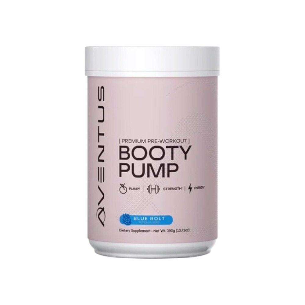Aventus Supplements Booty Pump - Premium Pre-Workout, Blue Bolt 390g