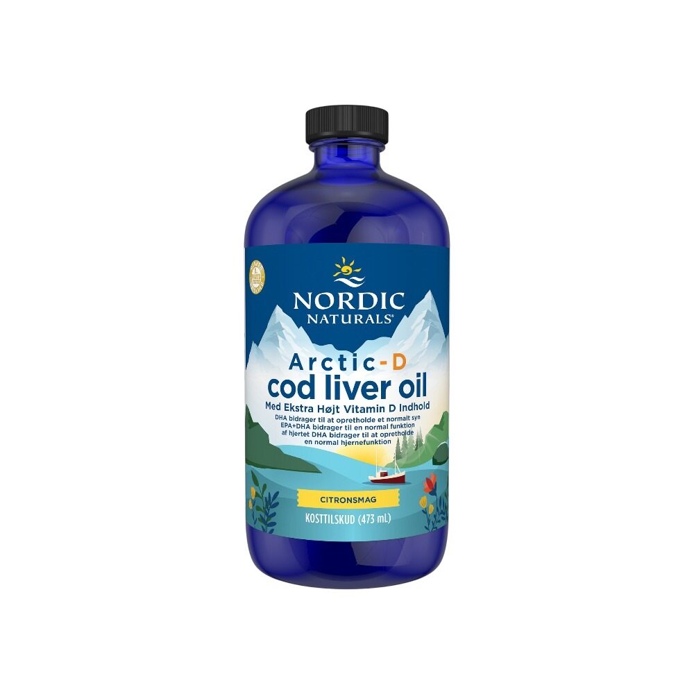 Nordic Naturals (Danish Label) Arctic-D Cod Liver Oil, Lemon 473ml