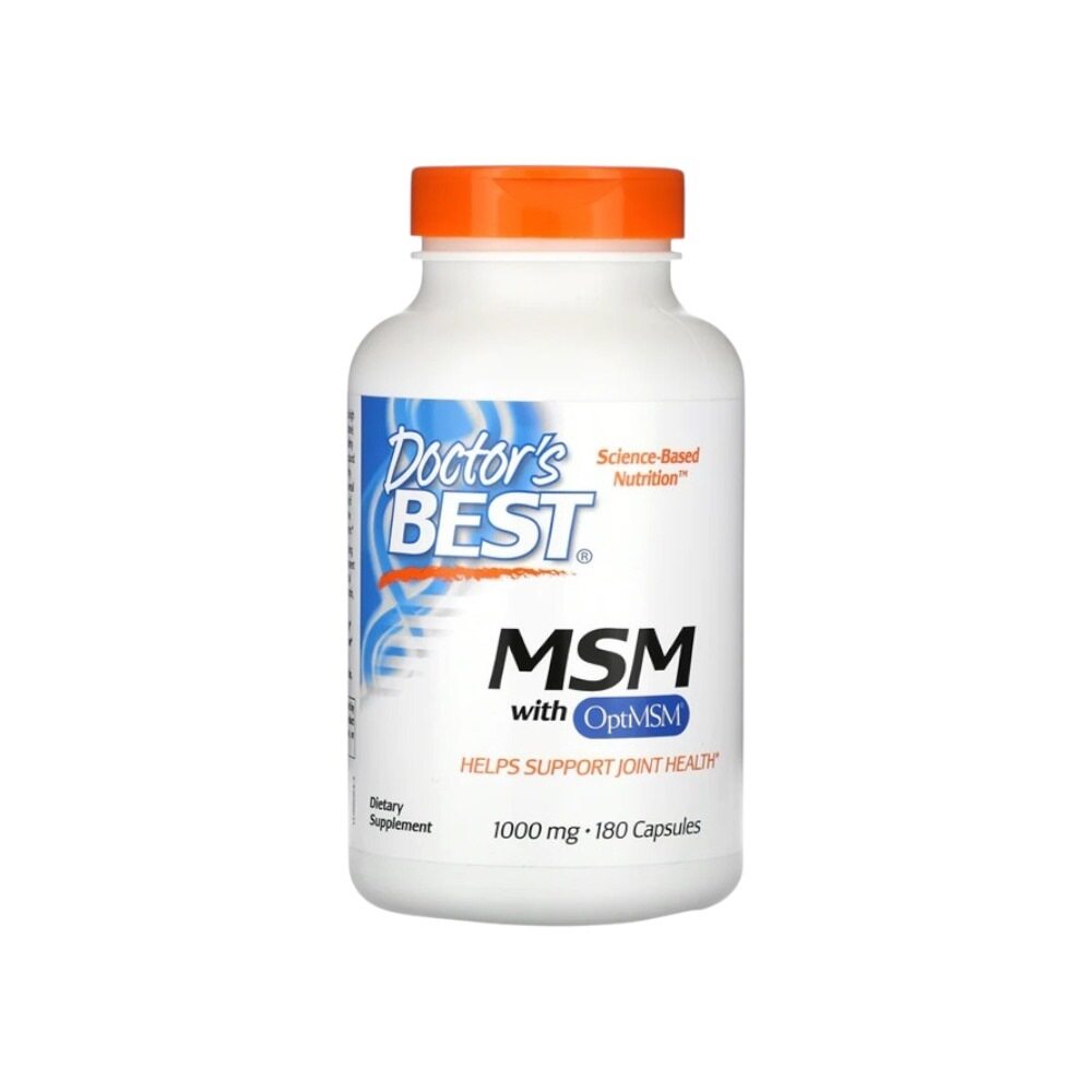 Doctor's Best MSM with OptiMSM, 1000mg 180 Caps