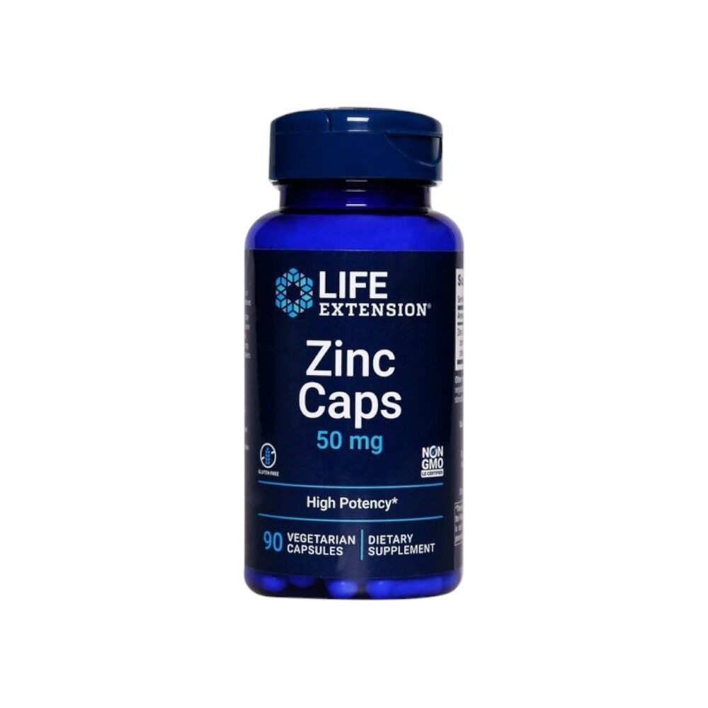 Life Extension Zinc Caps, 50mg 90 Vcaps