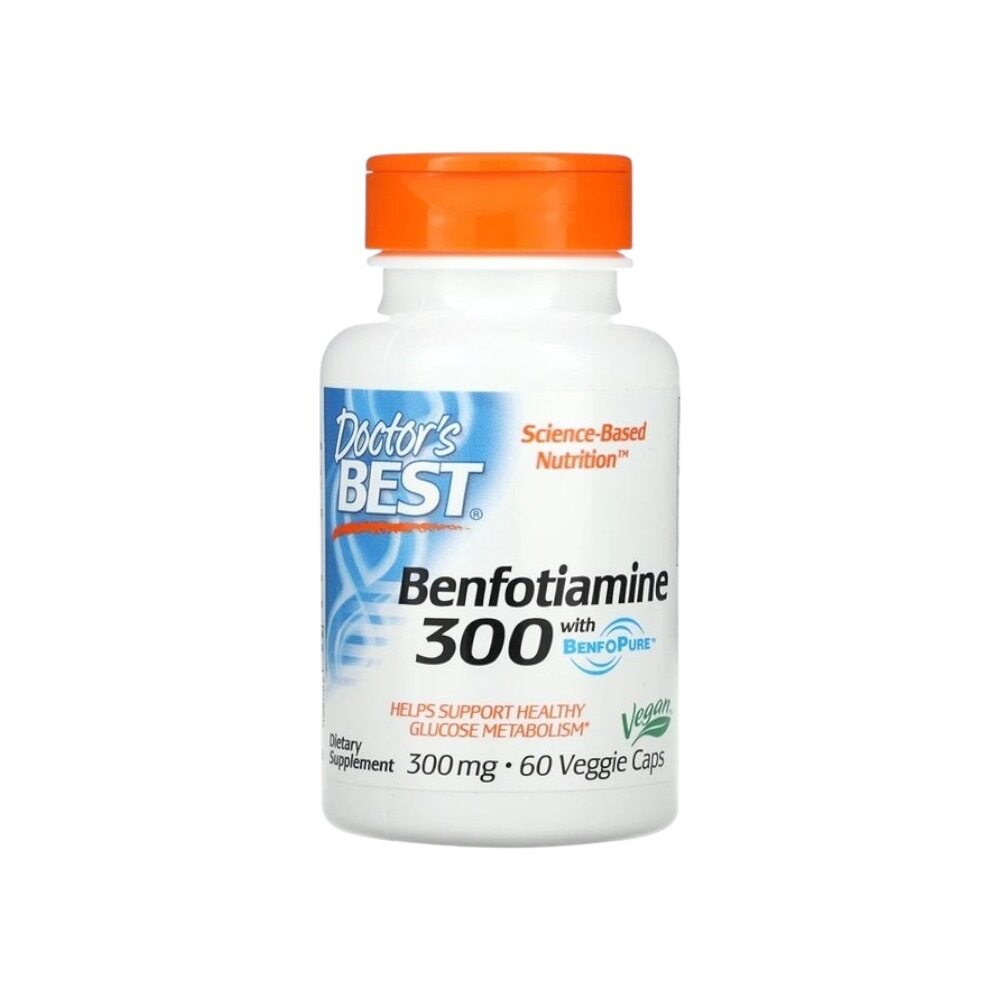 Doctor's Best Benfotiamine with BenfoPure, 300mg 60 Vcaps