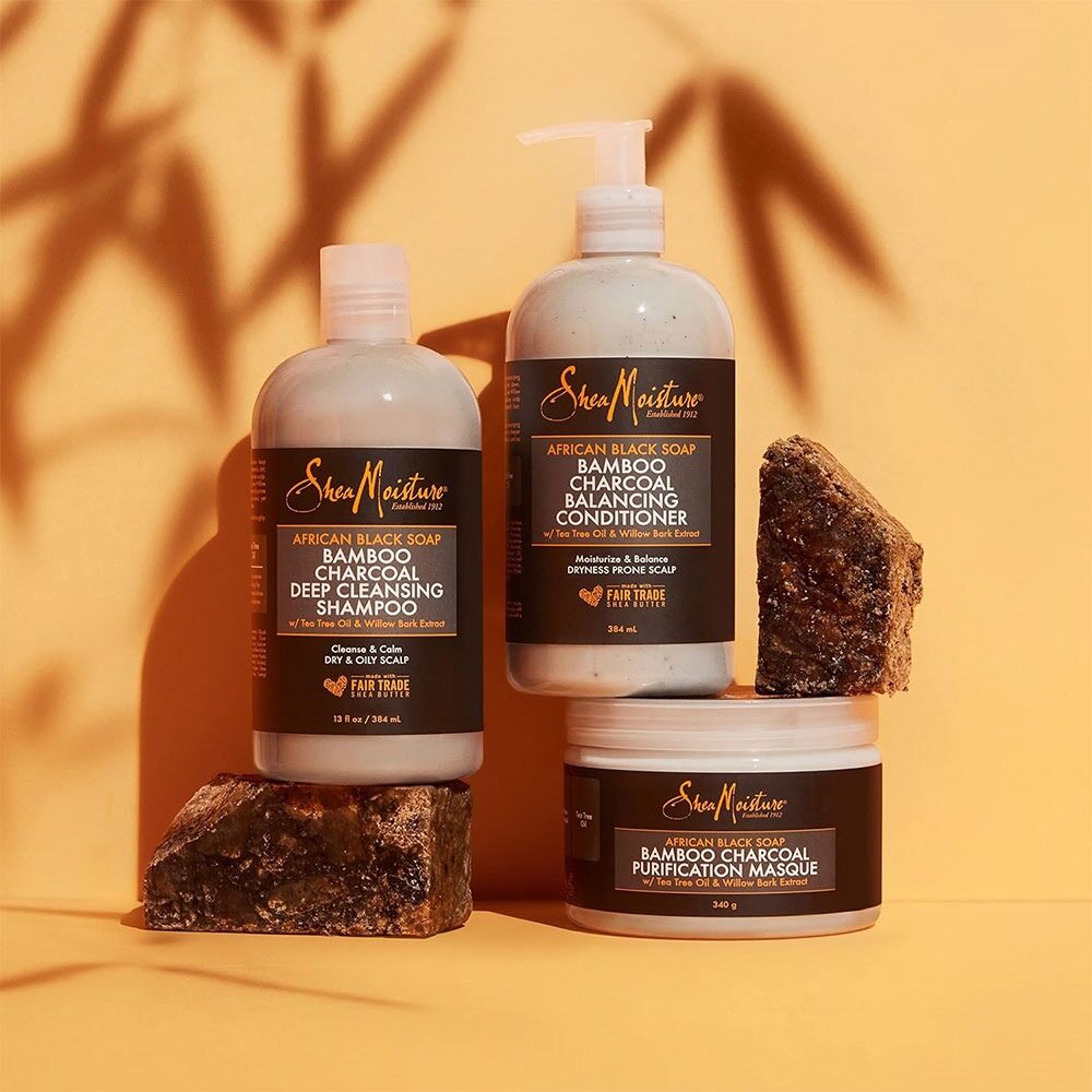 Shea Moisture African Black Soap Bamboo Charcoal Purification Masque 354ml