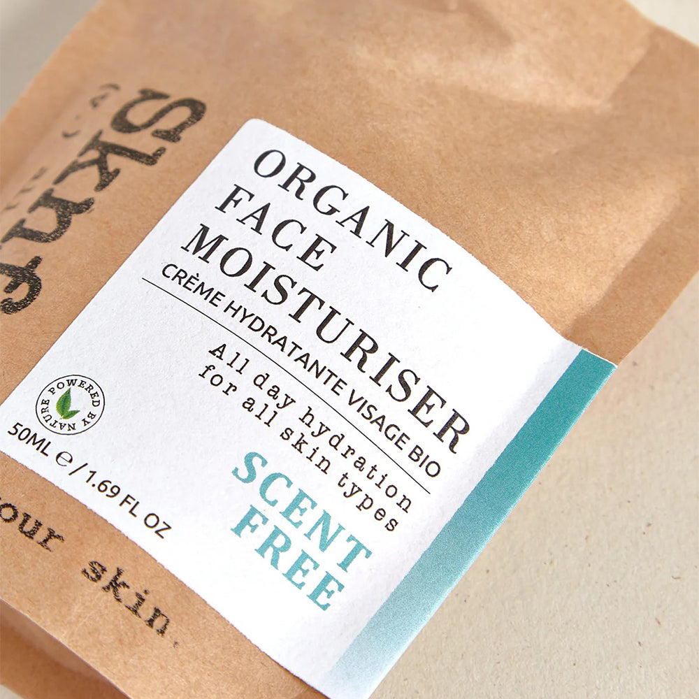 SKNFED Organic Face Moisturiser Scent Free 50ml
