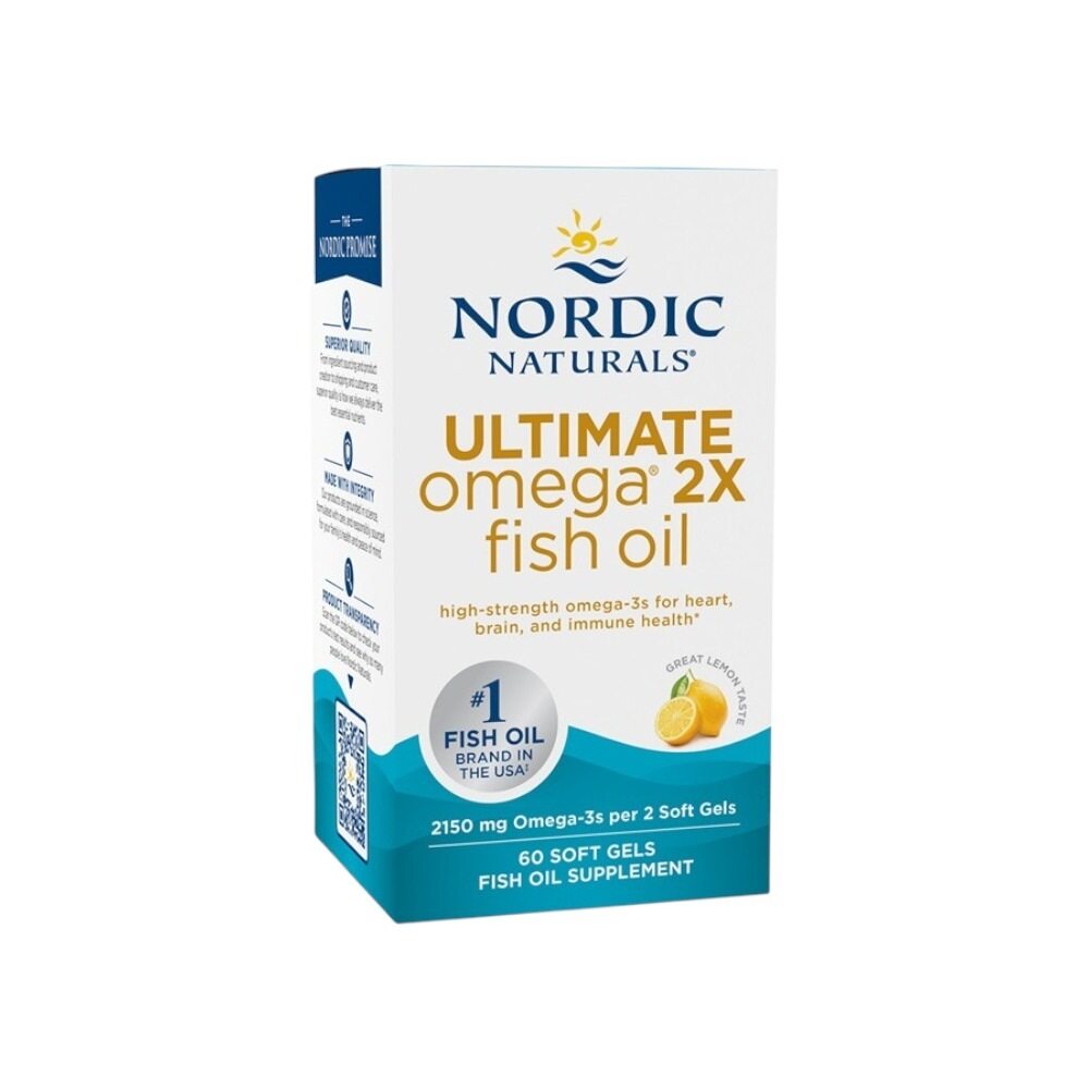 Nordic Naturals Ultimate Omega 2X, 2150mg Lemon 60 Softgels