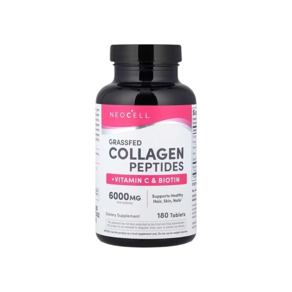 NeoCell Grassfed Collagen Peptides + Vitamin C & Biotin 180 tablets