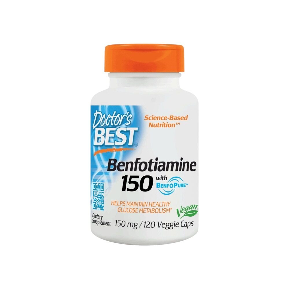 Doctor's Best Benfotiamine with BenfoPure, 150mg 120 Vcaps