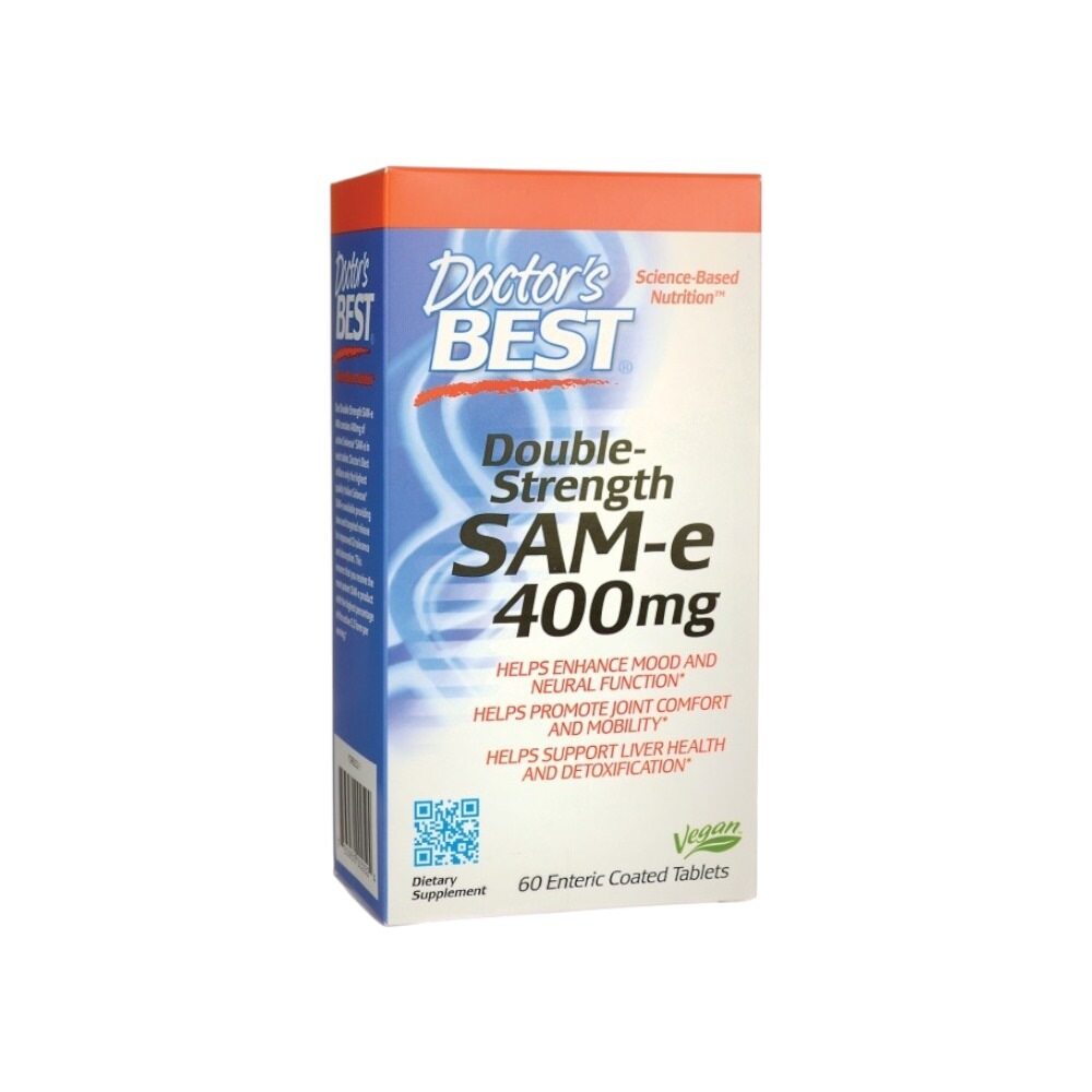 Doctor's Best SAM-e, 400mg Double-Strength 60 tablets