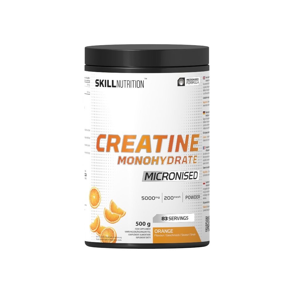 Skill Nutrition Micronised Creatine Monohydrate Flavoured, Orange 500g