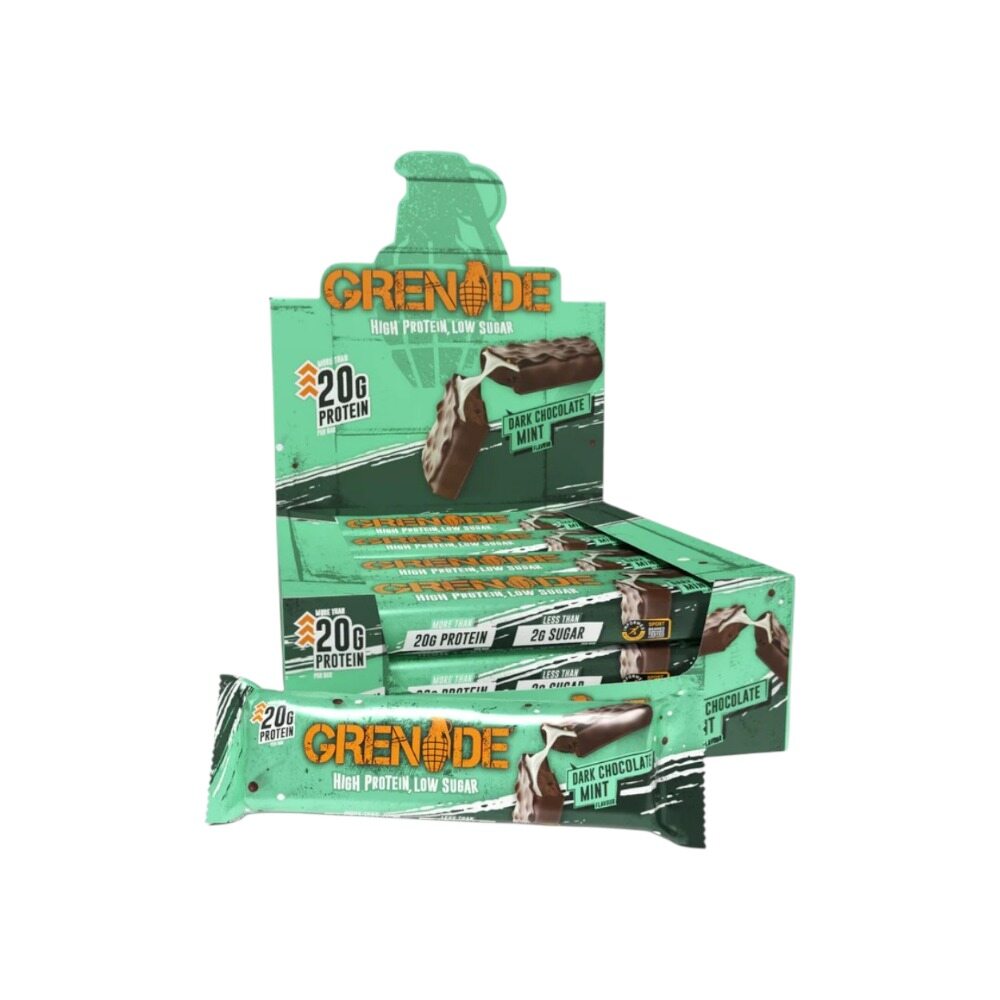 Grenade Protein Bars, Dark Chocolate Mint 12 x 60g