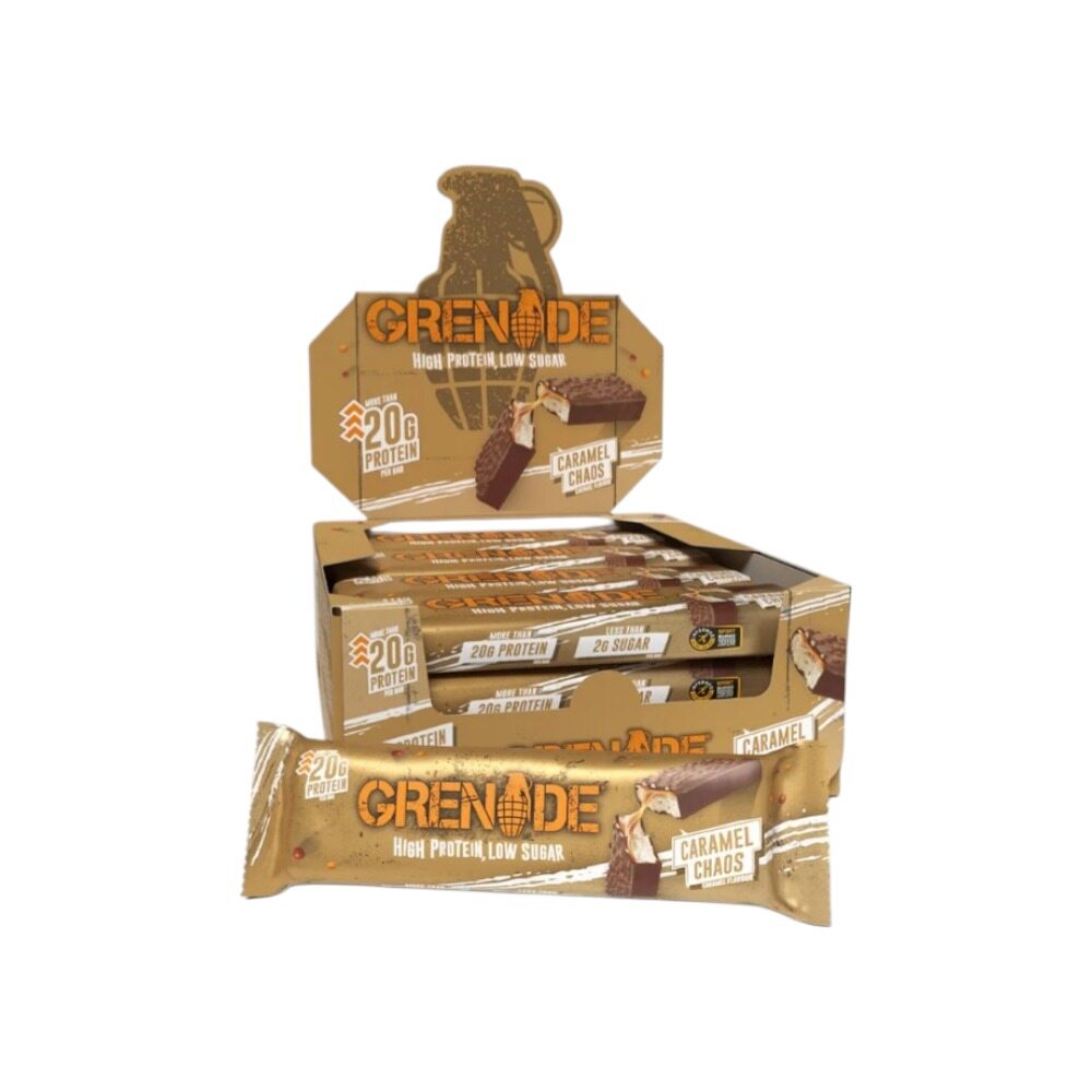 Grenade Protein Bars, Caramel Chaos 12 x 60g