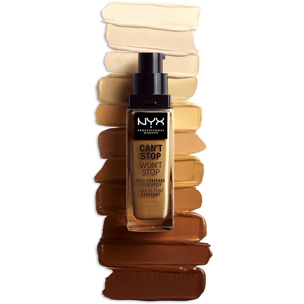 NYX Can't Stop Won't Stop Full Coverage 24H Foundation 30ml - Cappuccino