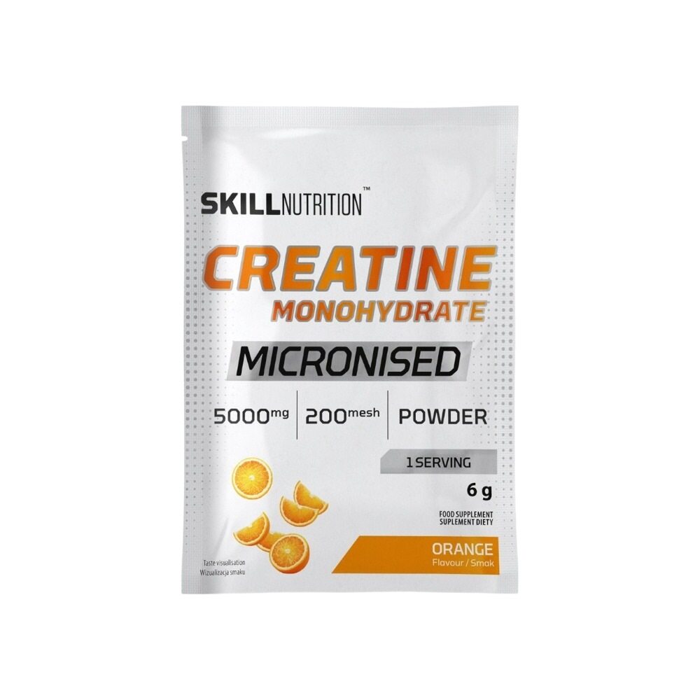 Skill Nutrition Micronised Creatine Monohydrate, Orange 6g (1 serving)