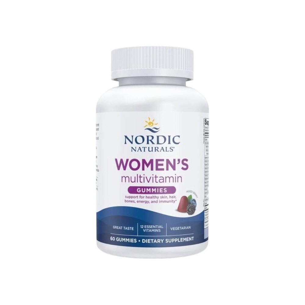 Nordic Naturals Women's Multivitamin Gummies, Mixed Berry 60 Gummies