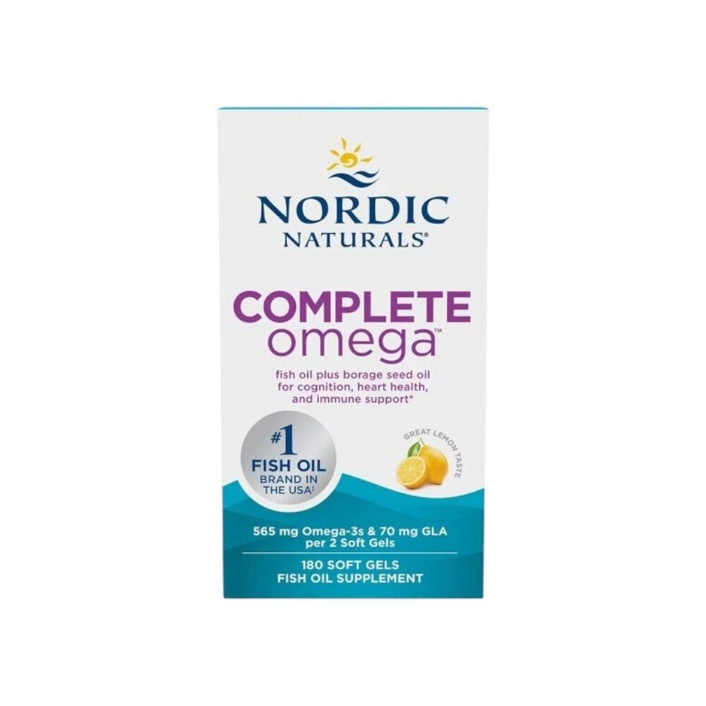 Nordic Naturals Complete Omega, 565mg Lemon 180 Softgels