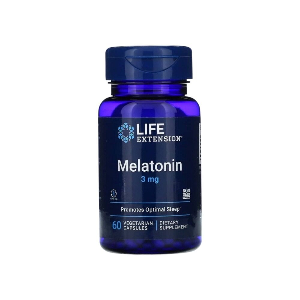 Life Extension Melatonin, 3mg 60 Vcaps