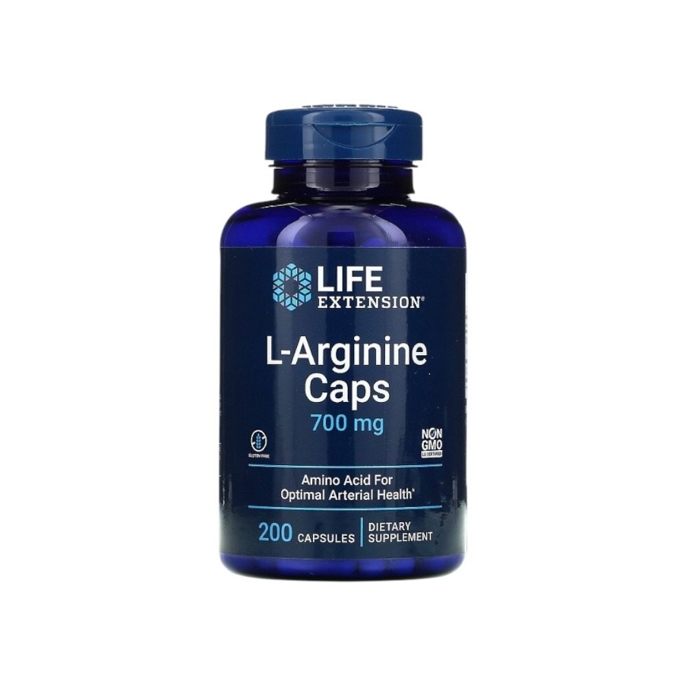 Life Extension L-Arginine Caps, 700mg 200 Caps