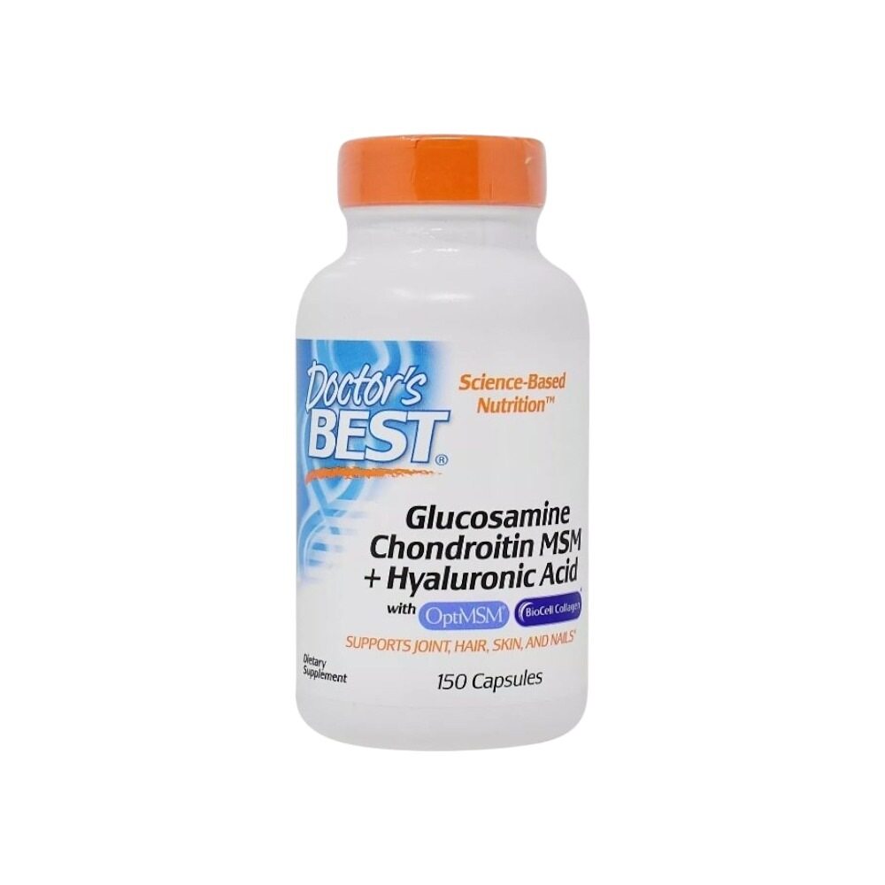 Doctor's Best Glucosamine Chondroitin MSM + Hyaluronic Acid 150 Caps