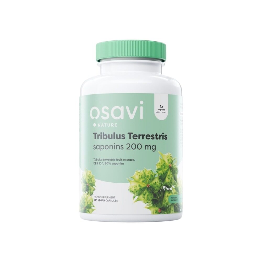 Osavi Tribulus Terrestris, Saponins 200mg 180 Vegan Caps