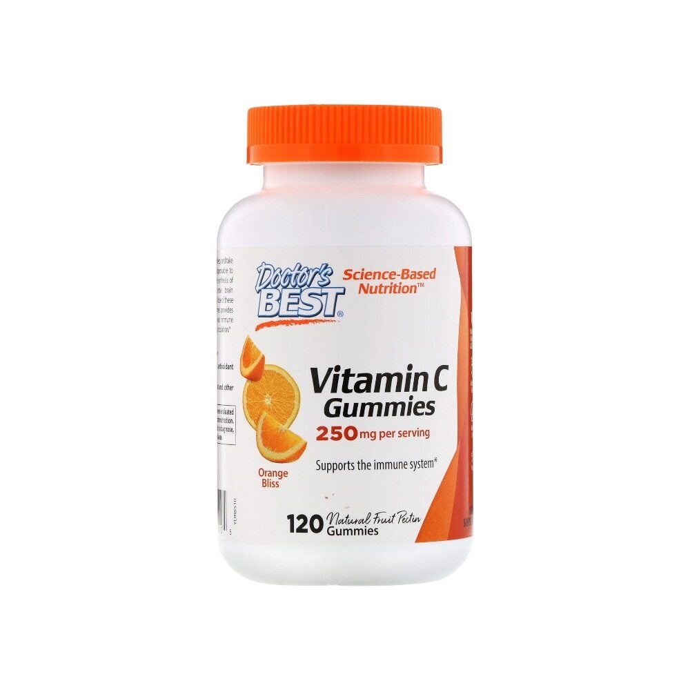 Doctor's Best Vitamin C 250 mg, Orange Bliss 120 gummies