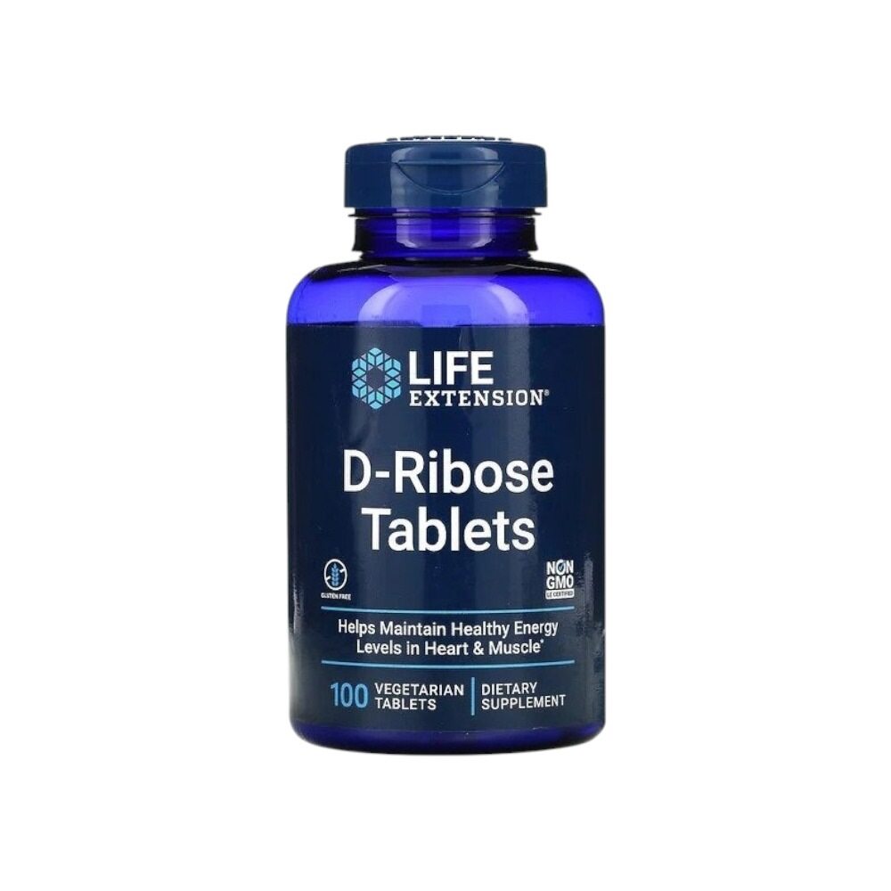 Life Extension D-Ribose Tablets 100 Vegetarian Tabs