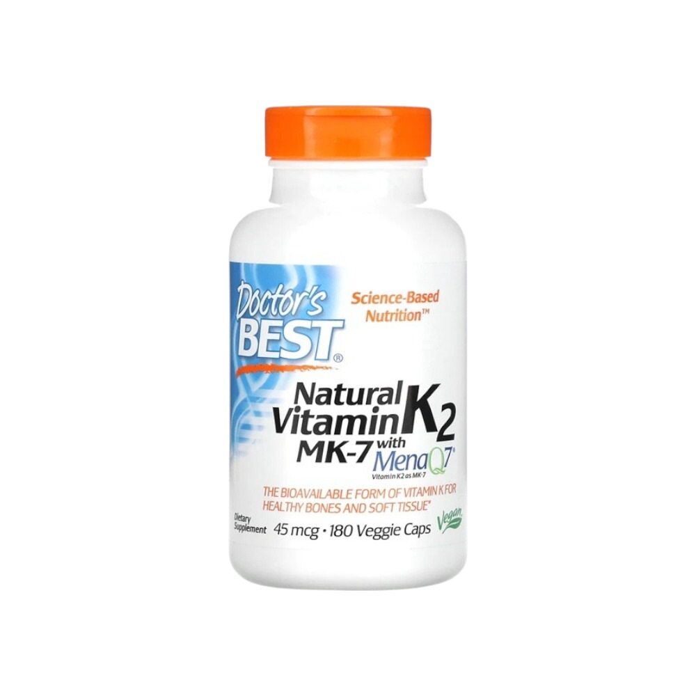 Doctor's Best Natural Vitamin K2 MK7 with MenaQ7, 45mcg 180 vcaps
