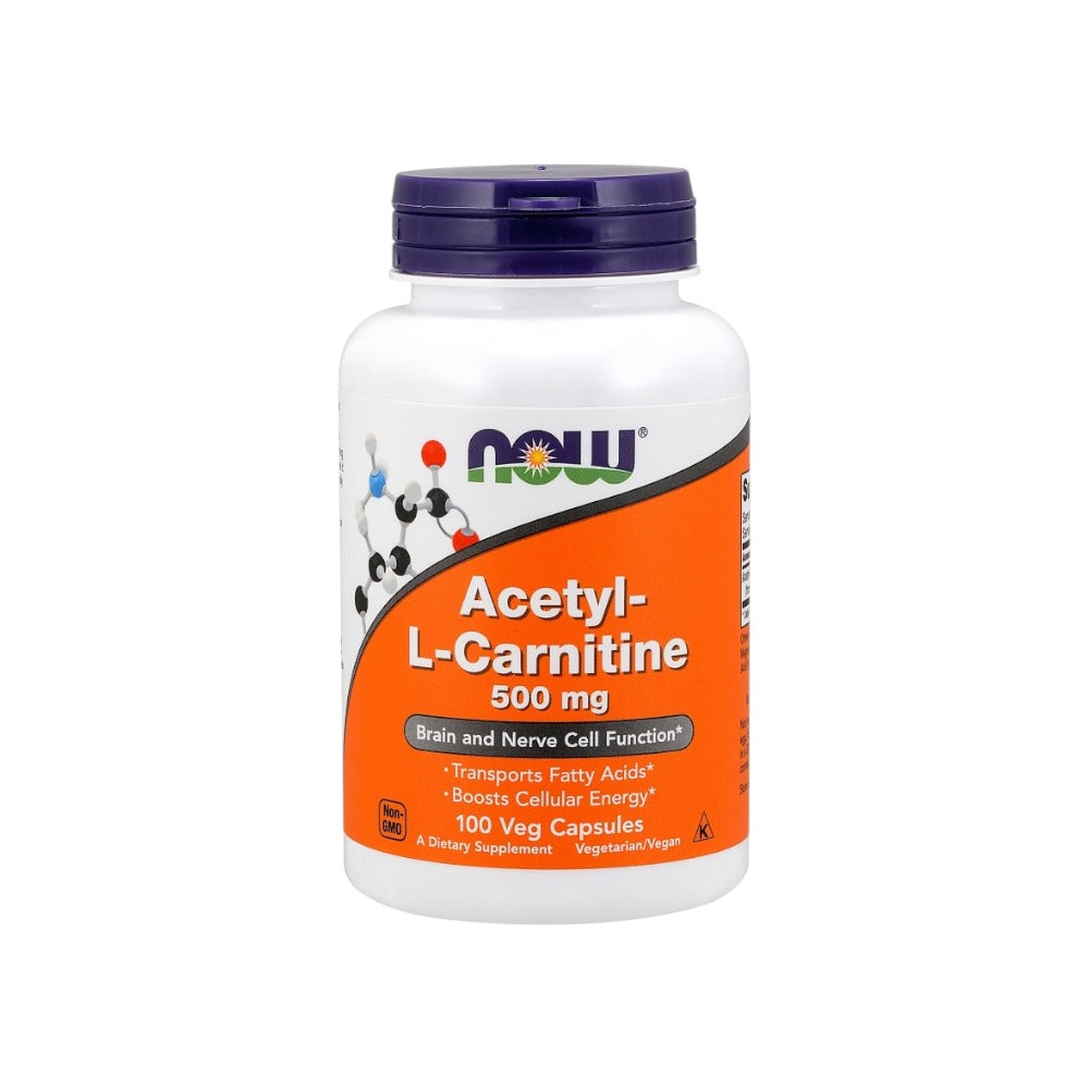 NOW Foods Acetyl-L-Carnitine 500mg 100 Vcaps