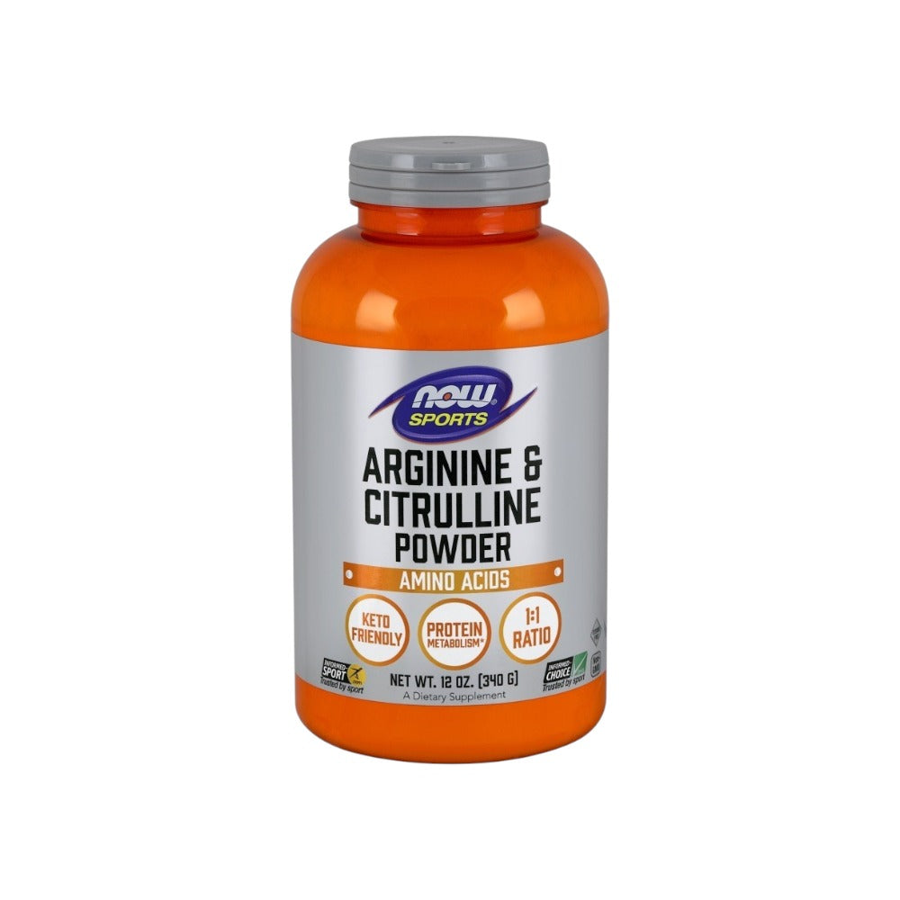 NOW Foods Arginine & Citrulline, Powder 340g