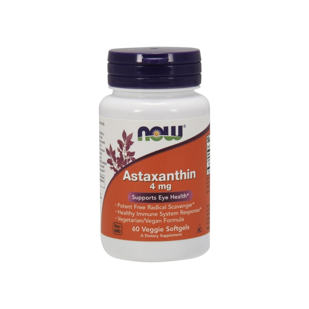 NOW Foods Astaxanthin 4mg 60 Veggie Softgels