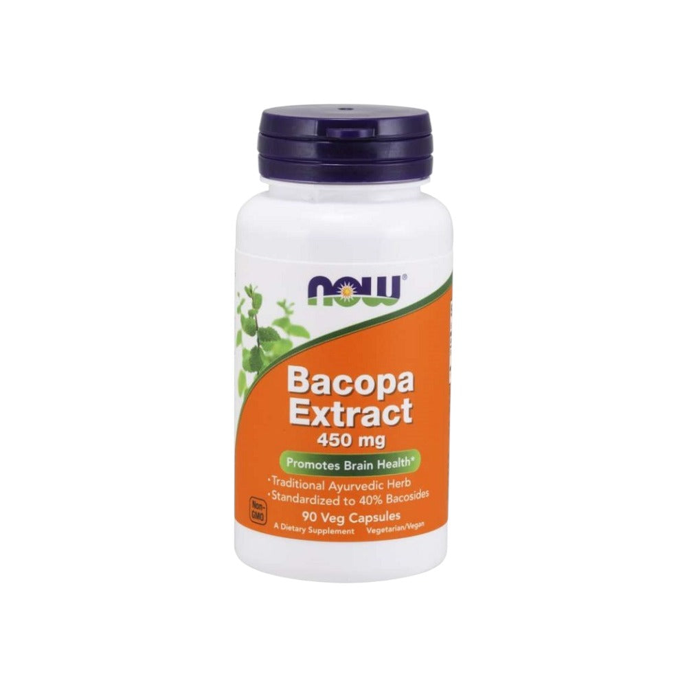 NOW Foods Bacopa Extract 450mg 90 Vcaps