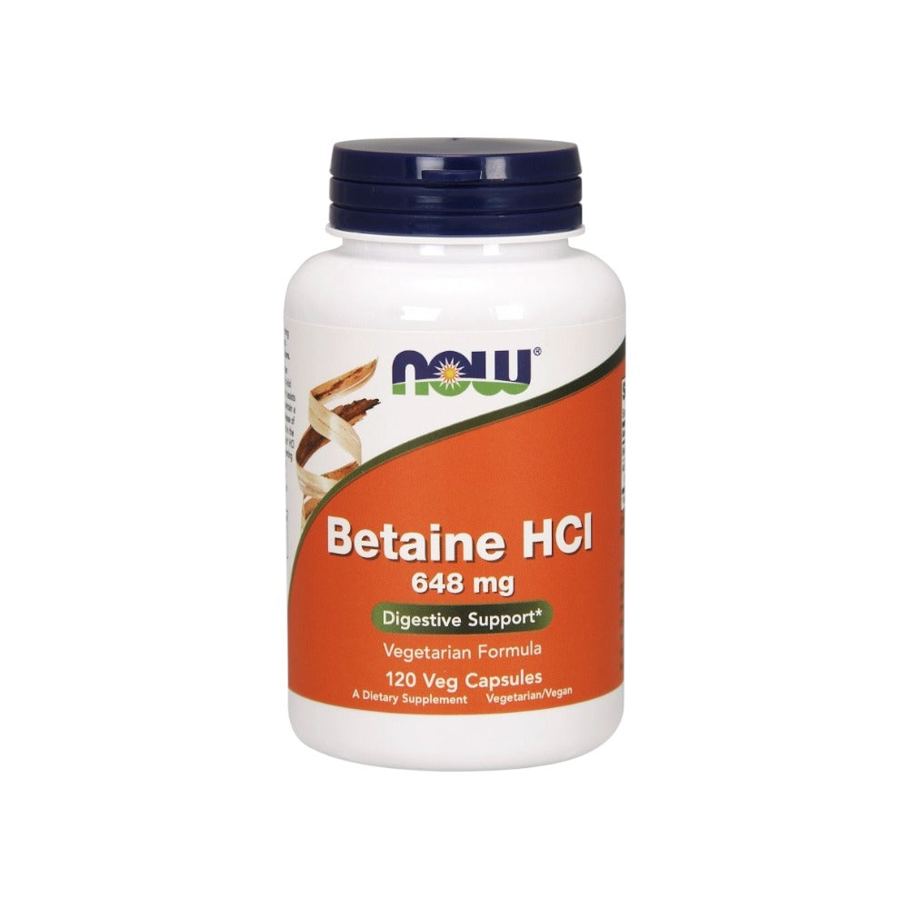 NOW Foods Betaine HCl 648mg 120 Vcaps