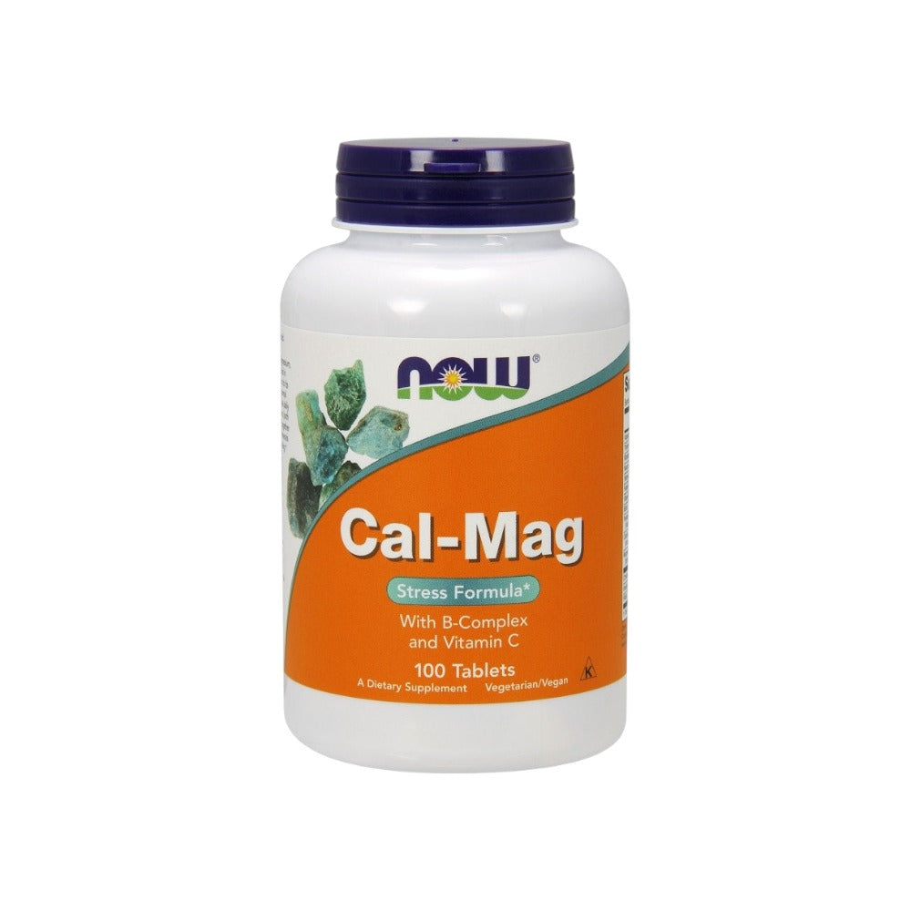 NOW Foods Cal-Mag with B-Complex and Vitamin C 100 Tablets