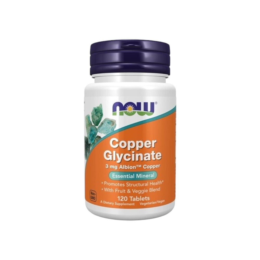 NOW Foods Copper Glycinate 120 Tabs