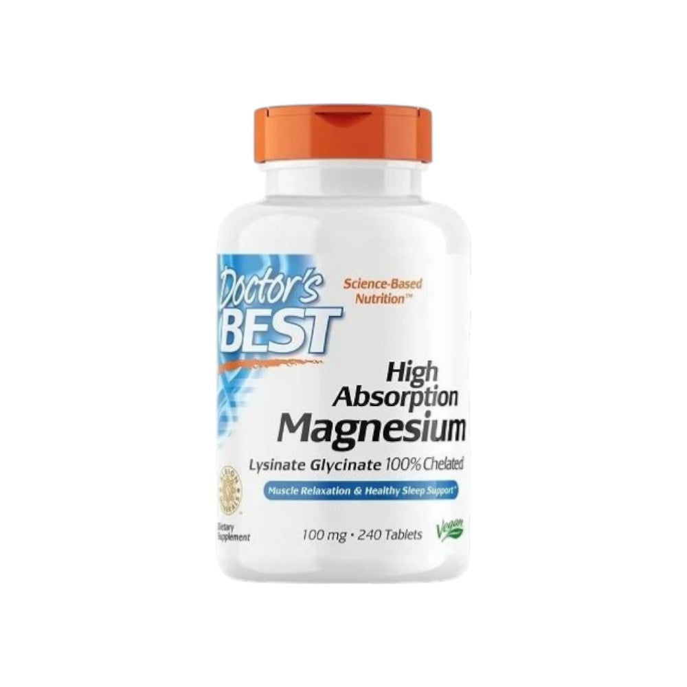 Doctor's Best High Absorption Magnesium, 100mg 240 Tablets