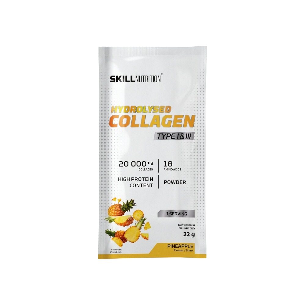 Skill Nutrition Hydrolysed Collagen Type I & III, Pineapple 22g (1 serving)