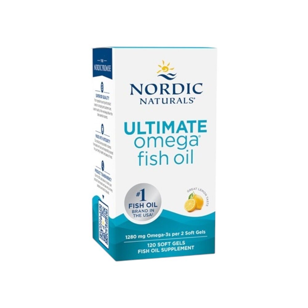 Nordic Naturals Ultimate Omega, 1280mg Lemon 120 Softgels